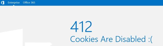 412 - Cookies are disabled